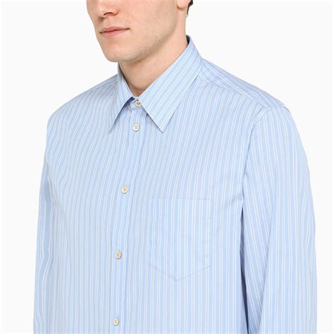 gucci blue striped shirt|light blue Gucci shirt.